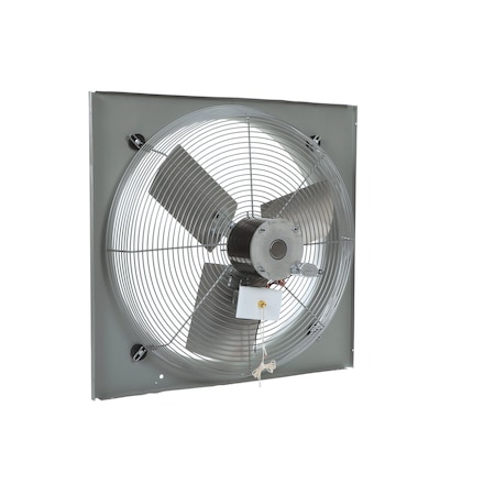 Tpi Exhaust Fan, 24" TEAO Motor, 120V, With Venturi, 1/4HP, 3-Speed, Gray CE 24-DV